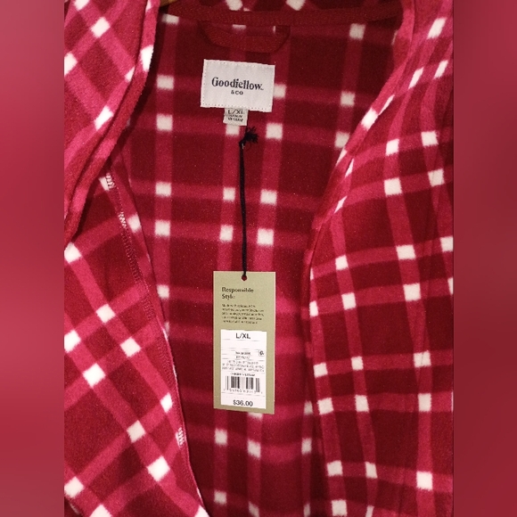 Goodfellow & Co. Red Plaid Robe - Picture 6 of 10